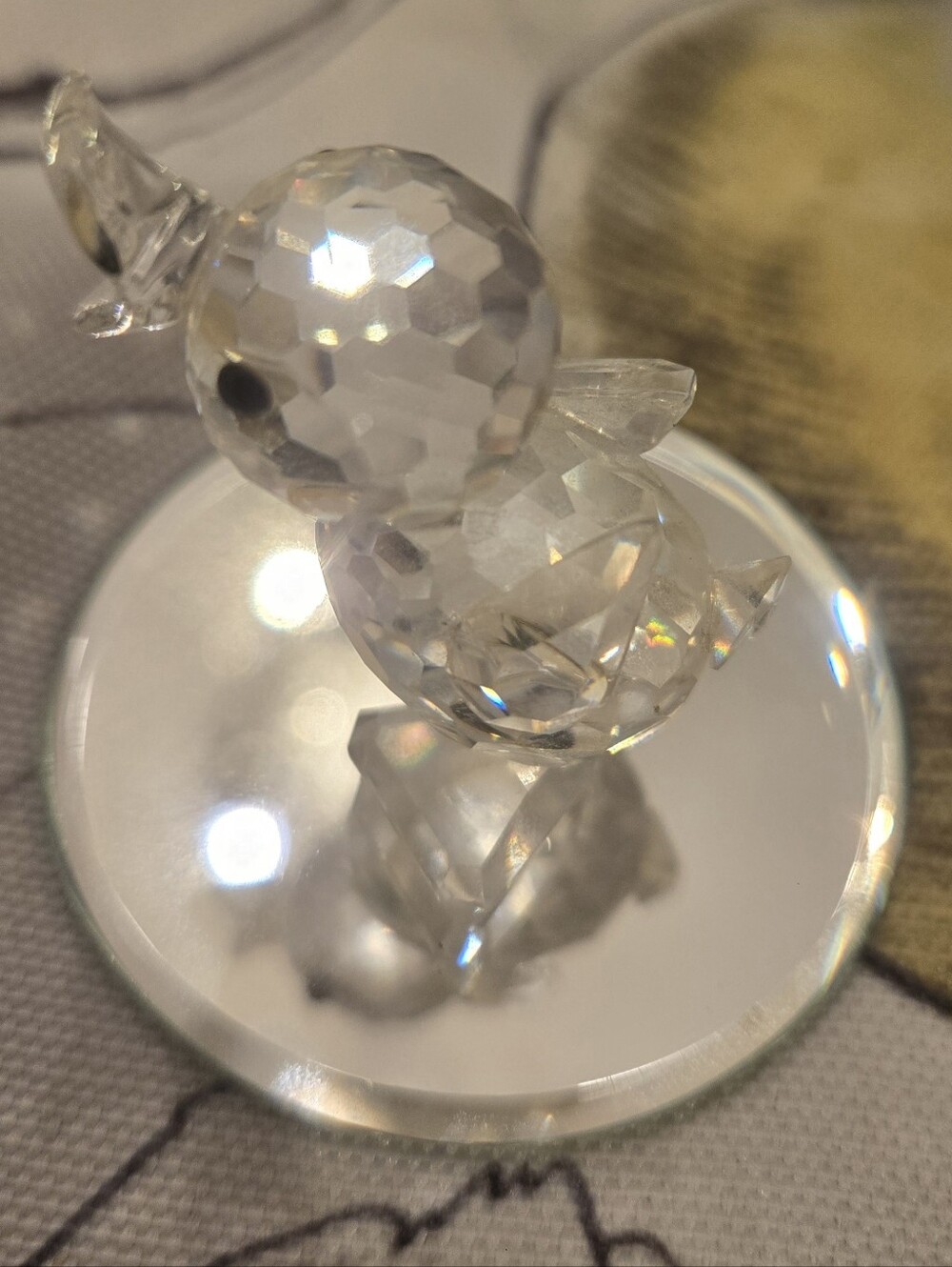 Swarovski Crystal Mini Swimming Duck Figurine 012531 / 7665 NR 037 With Box